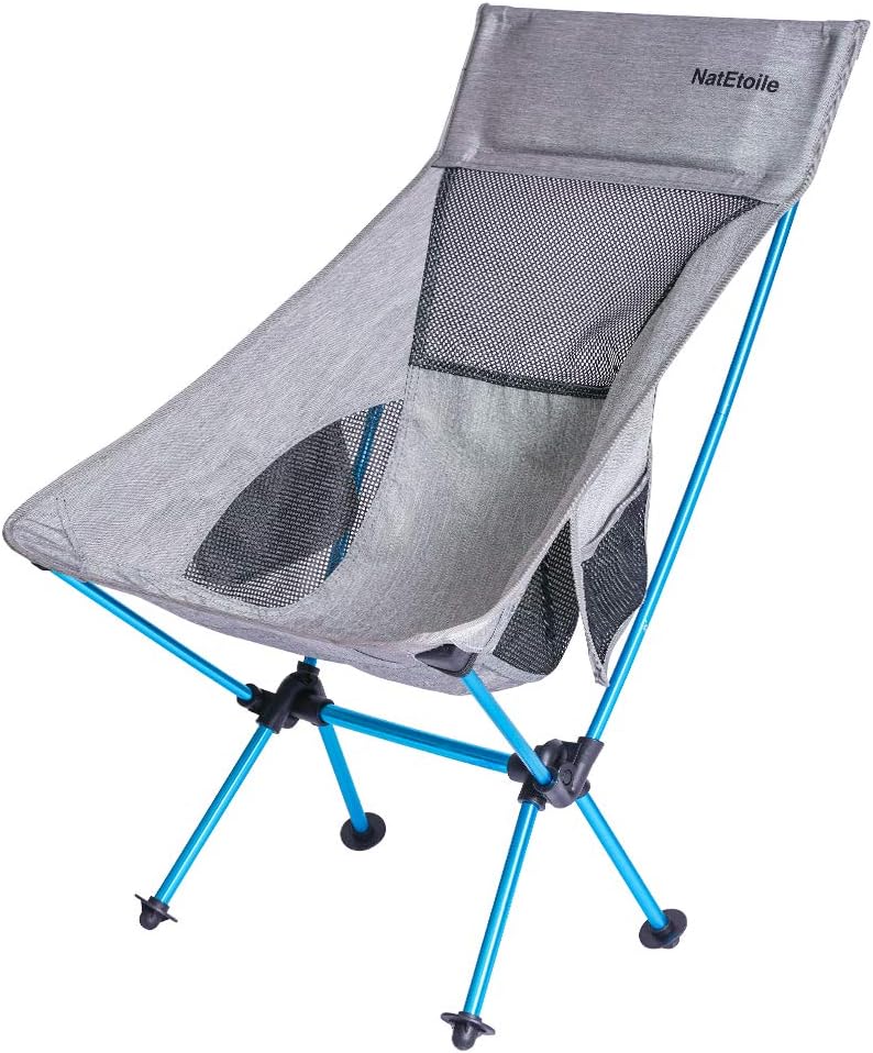 Compact Camping Chair with High Back and Side Pockets I521