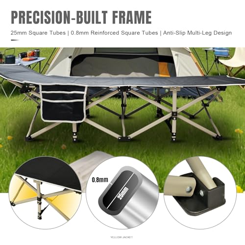 Folding Camping Cot with Mattress and Carry Bag I484