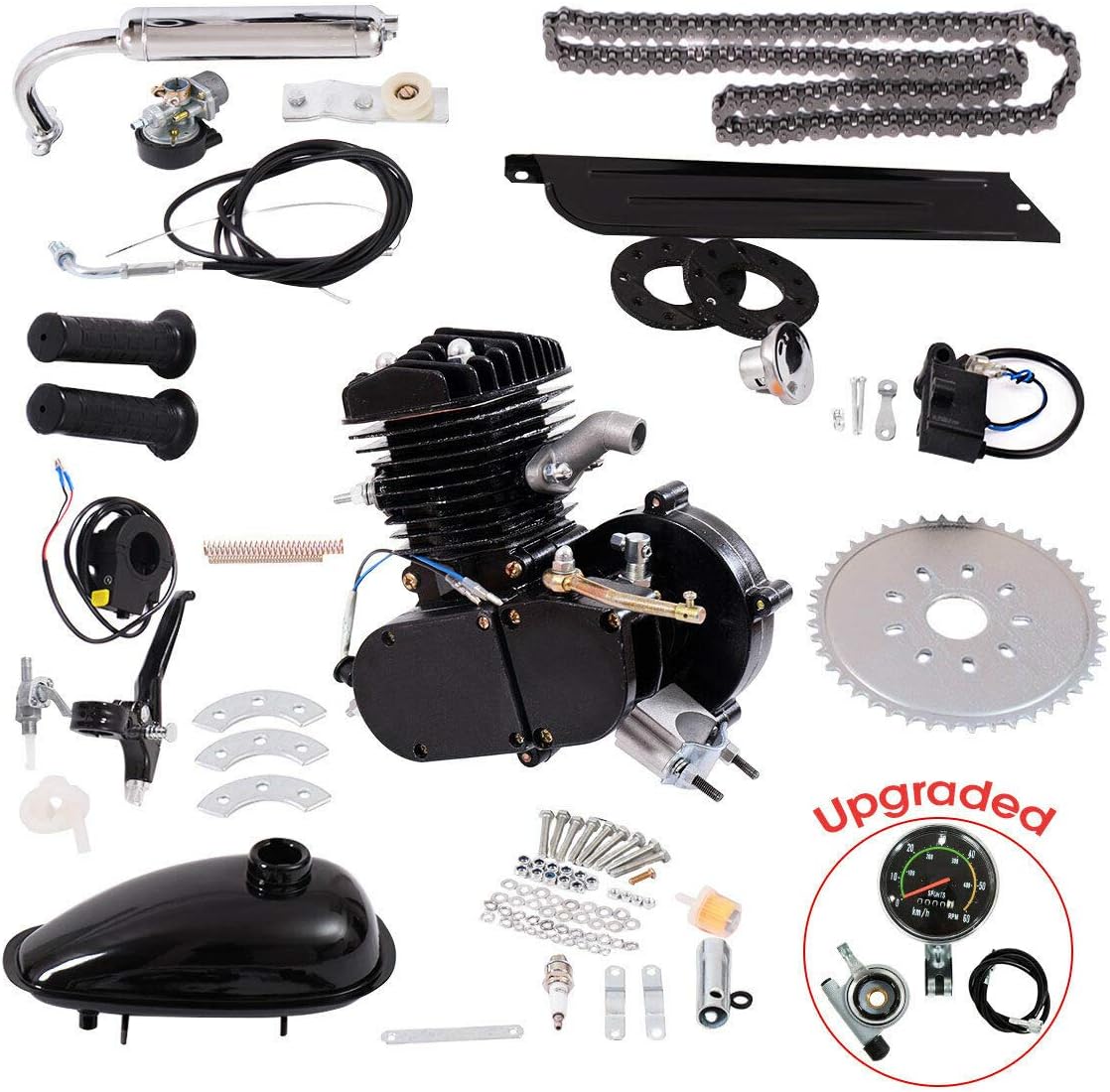 26" 80cc 2-Stroke Gasoline Bicycle Motor Kit G43187