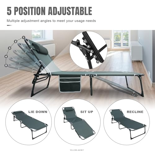 Folding Camping Cot with Mattress and Carry Bag I484