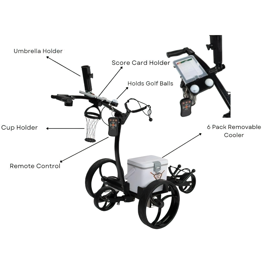 Refurbished Electric Remote Control Golf Cart with Cooler Q7698