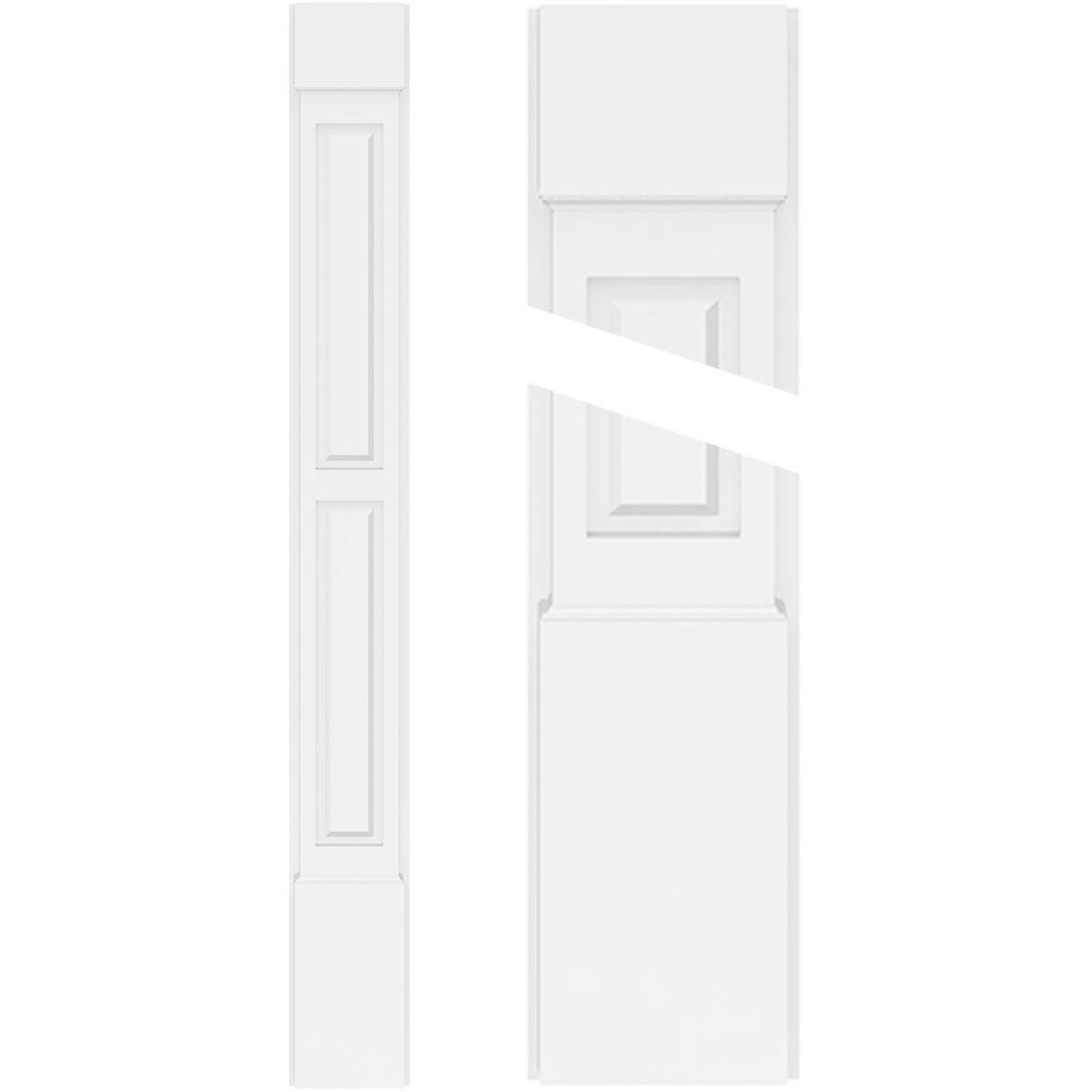 PVC Pilaster with Standard Capital & Base (Pair) T454