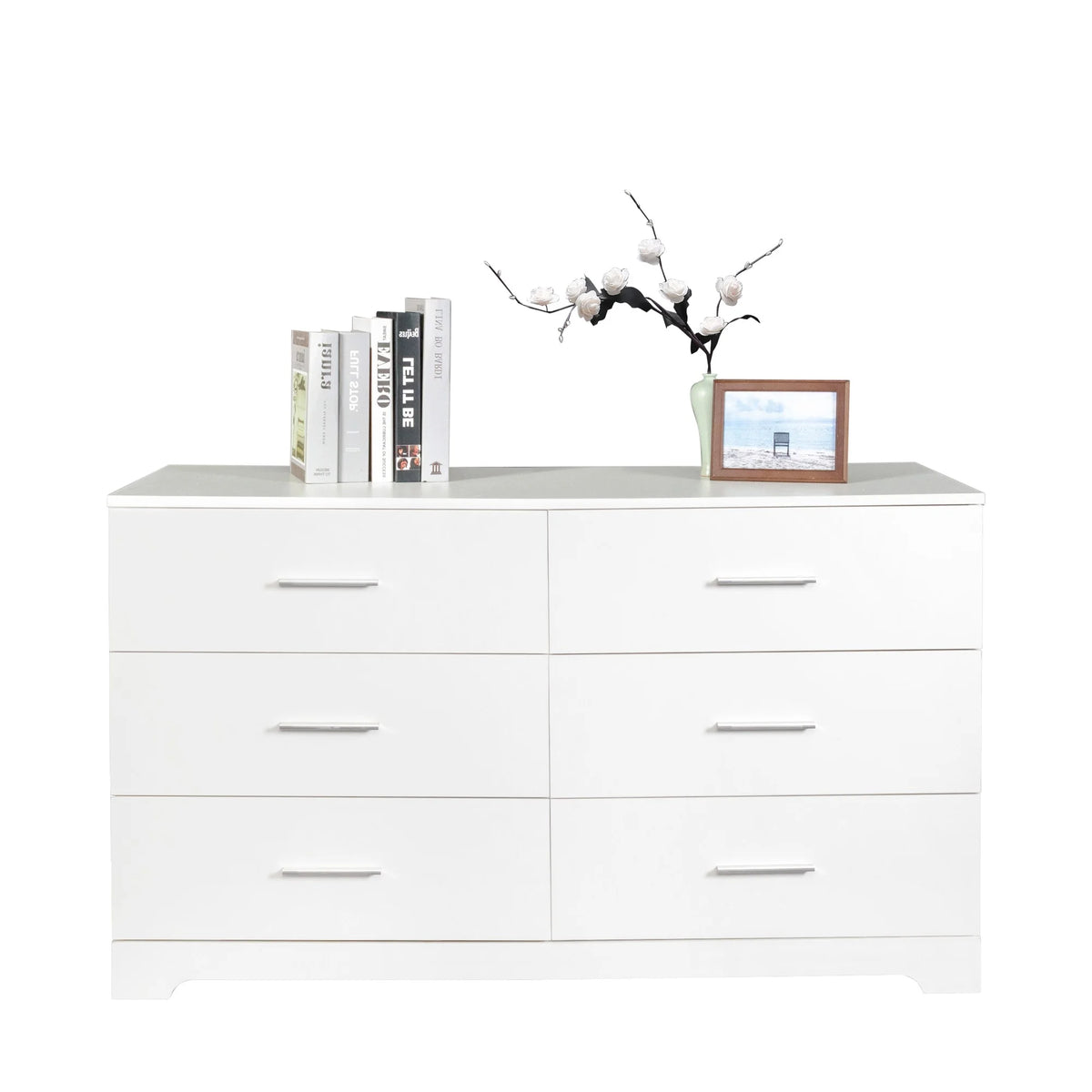 6 Drawer White Dresser Q43474