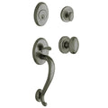 Double Cylinder Sectional Handleset Distressed Antique Nickel W935