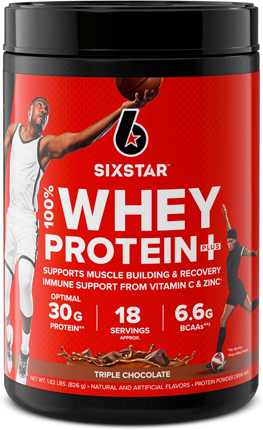 100% Whey Protein Plus Triple Chocolate 1.8 lbs and Grass Fed Whey Protein Powder Deluxe Vanilla 1.8 lbs W23628