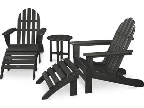 Pacific Blue 5-Piece Adirondack Chair Set L450
