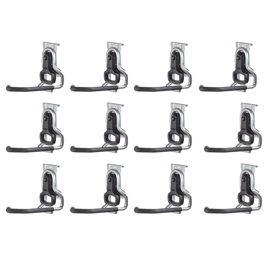 12 Pack Wall Mount Hook Garage Organizer M2489