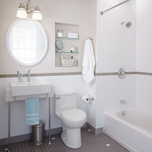 Compact 1-Piece Elongated Toilet with Seat, Linen Q968