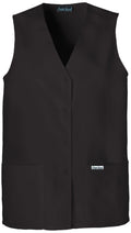 Button Front Scrubs Vest D131