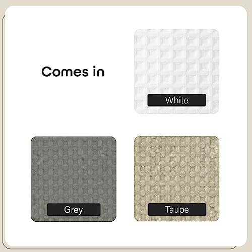 White Window Curtain Panel with Attached Valance, 42 Inch Width, 84 Inch Length, Light Filtering Fabric M7510