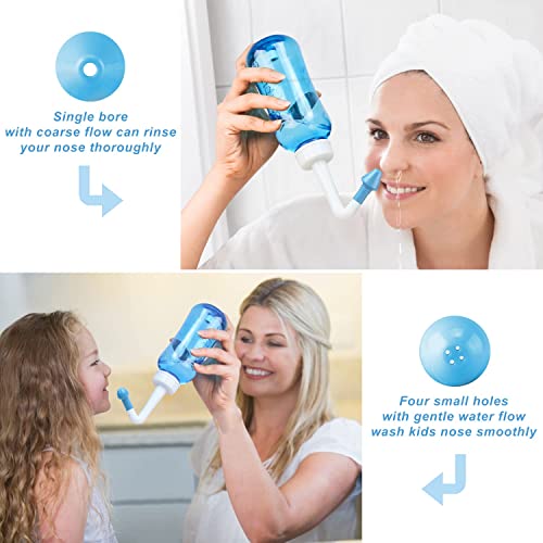 Neti Pot Sinus Rinse Bottle Nose Wash Cleaner Pressure Rinse Nasal Irrigation Q337