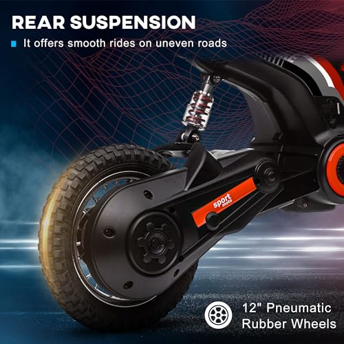 Electric Dirt Bike 24V 350W Off-Road Motorcycle Red J4961