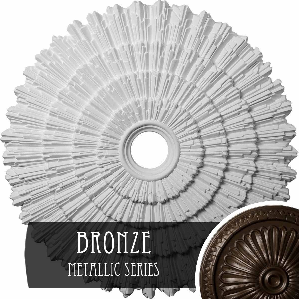 Bronze Hand-Painted Ceiling Medallion O8870