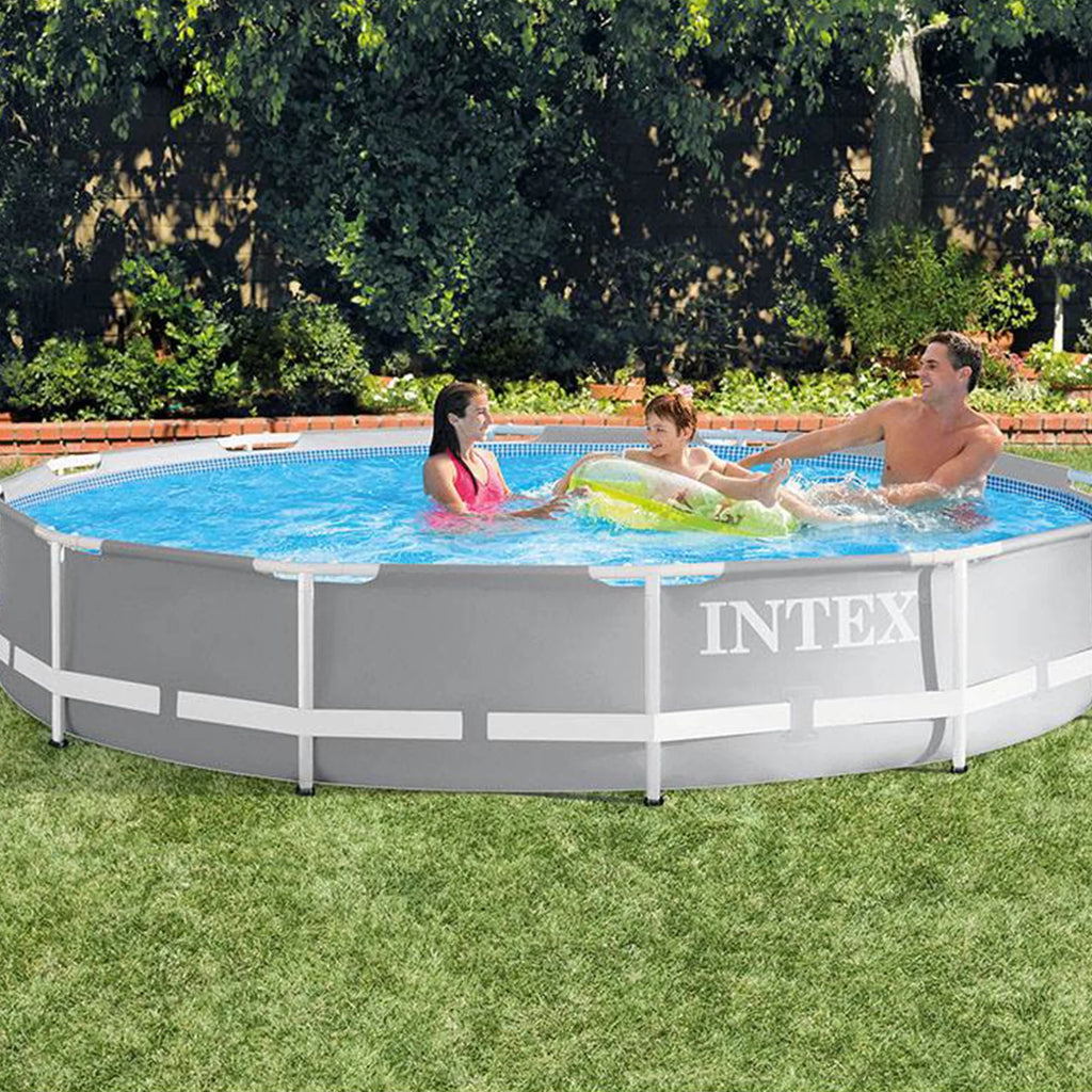 12ft x 30in Above Ground Pool Set with Cover Z211775