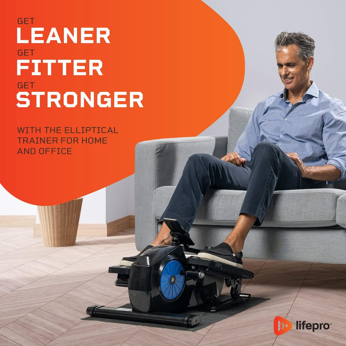 Under Desk Elliptical Machine with Adjustable Resistance B423