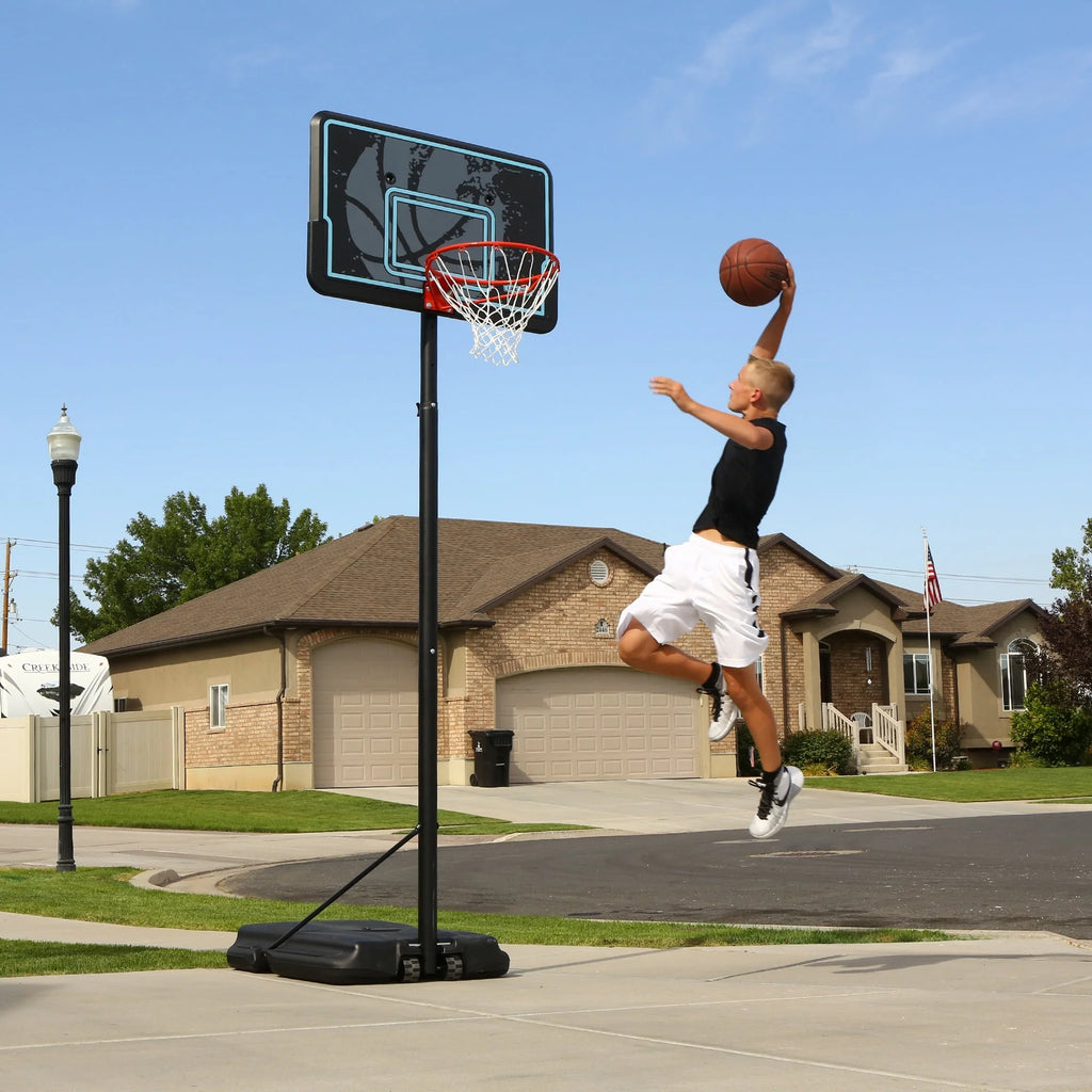 Adjustable Portable Basketball Hoop 44 inch HDPE Plastic U9589