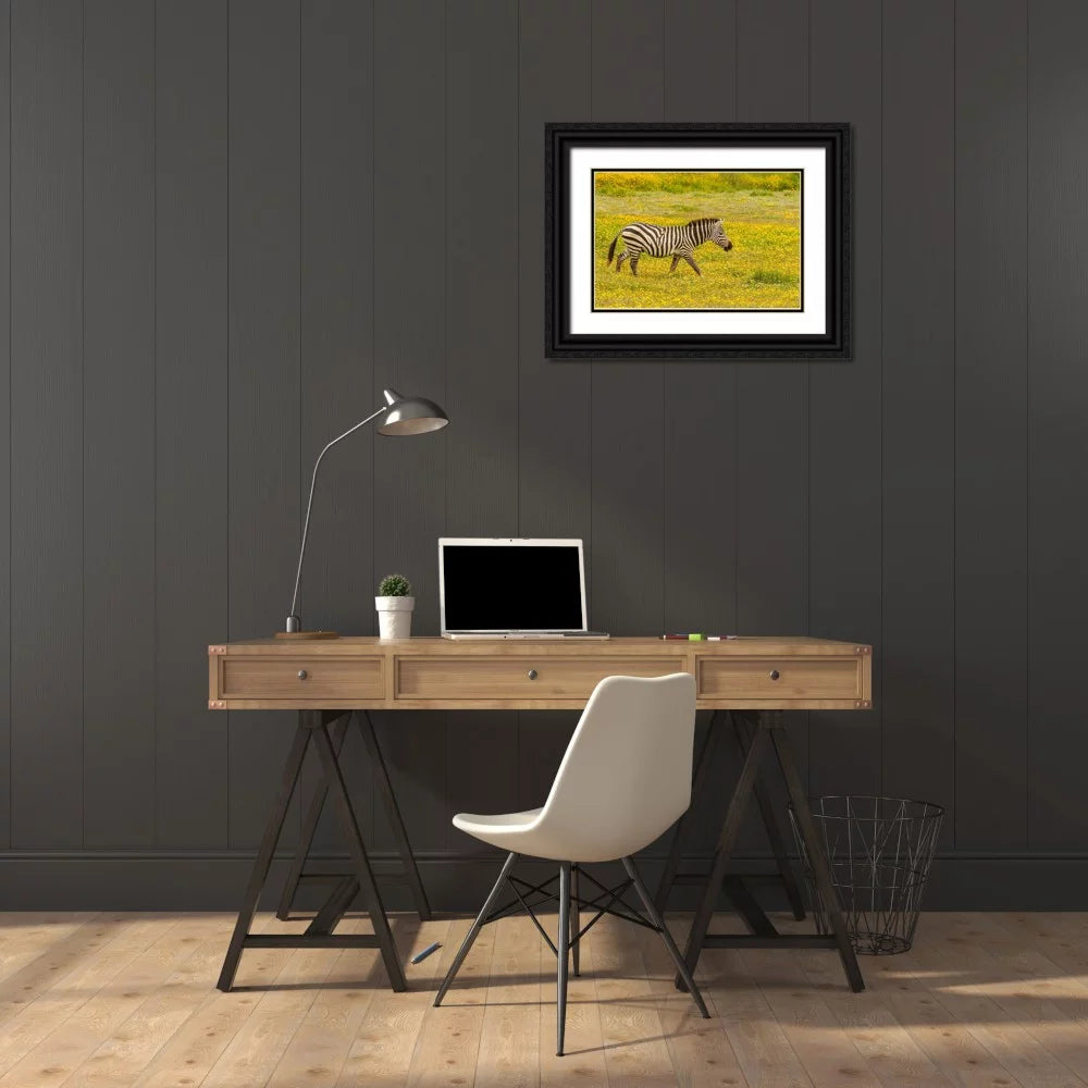 Black Ornate Wood Framed Art Print O39658
