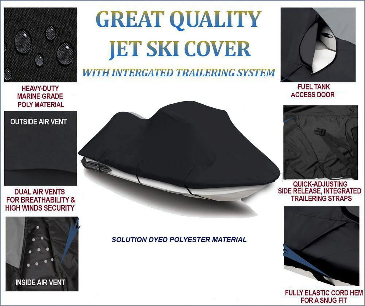 Black 600 Denier JetSki Cover N455696