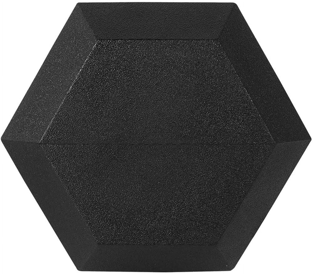 Hex Rubber Dumbbell Set of 2 with Metal Handles J192833