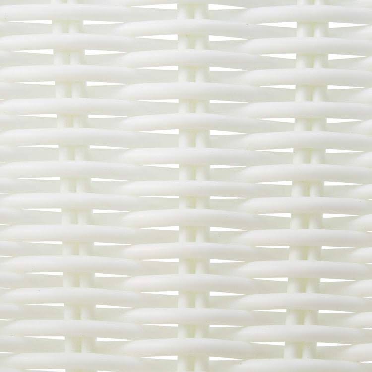 White Resin Wicker Rocker T713