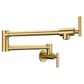 Wall Mounted Pot Filler in Brushed Gold F12138
