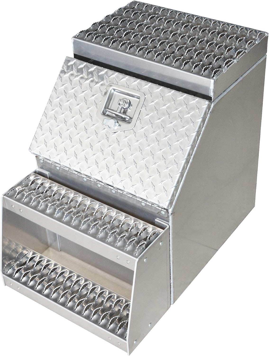 Semi Truck Side Storage Saddle Step Box 18" L x 25" W x 28" H F2363