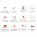 720p WiFi Wireless Security System 4-Ch NVR B8670