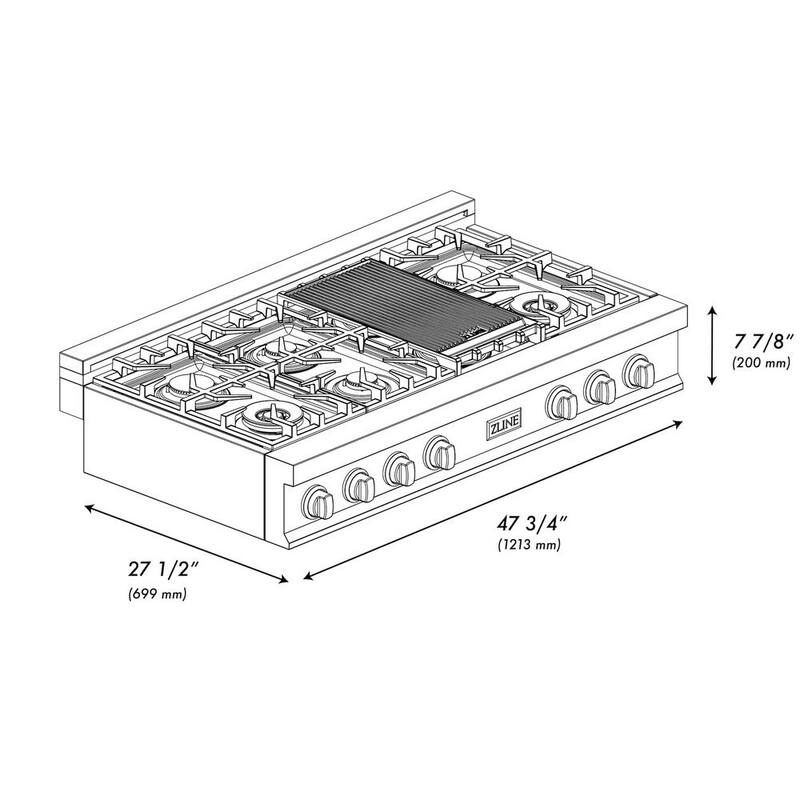 48 in. 7 Burner Gas Cooktop N484886