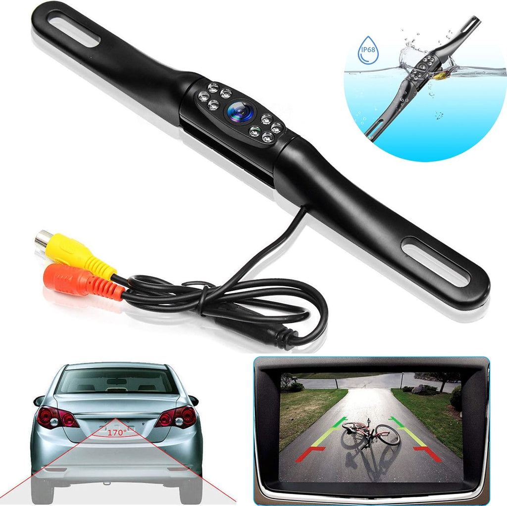 Backup Camera with 8 Bright LEDs 170° Wide Viewing Angle Waterproof Pack of 2 C9066