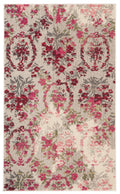 Cyan Floral Area Rug L149877