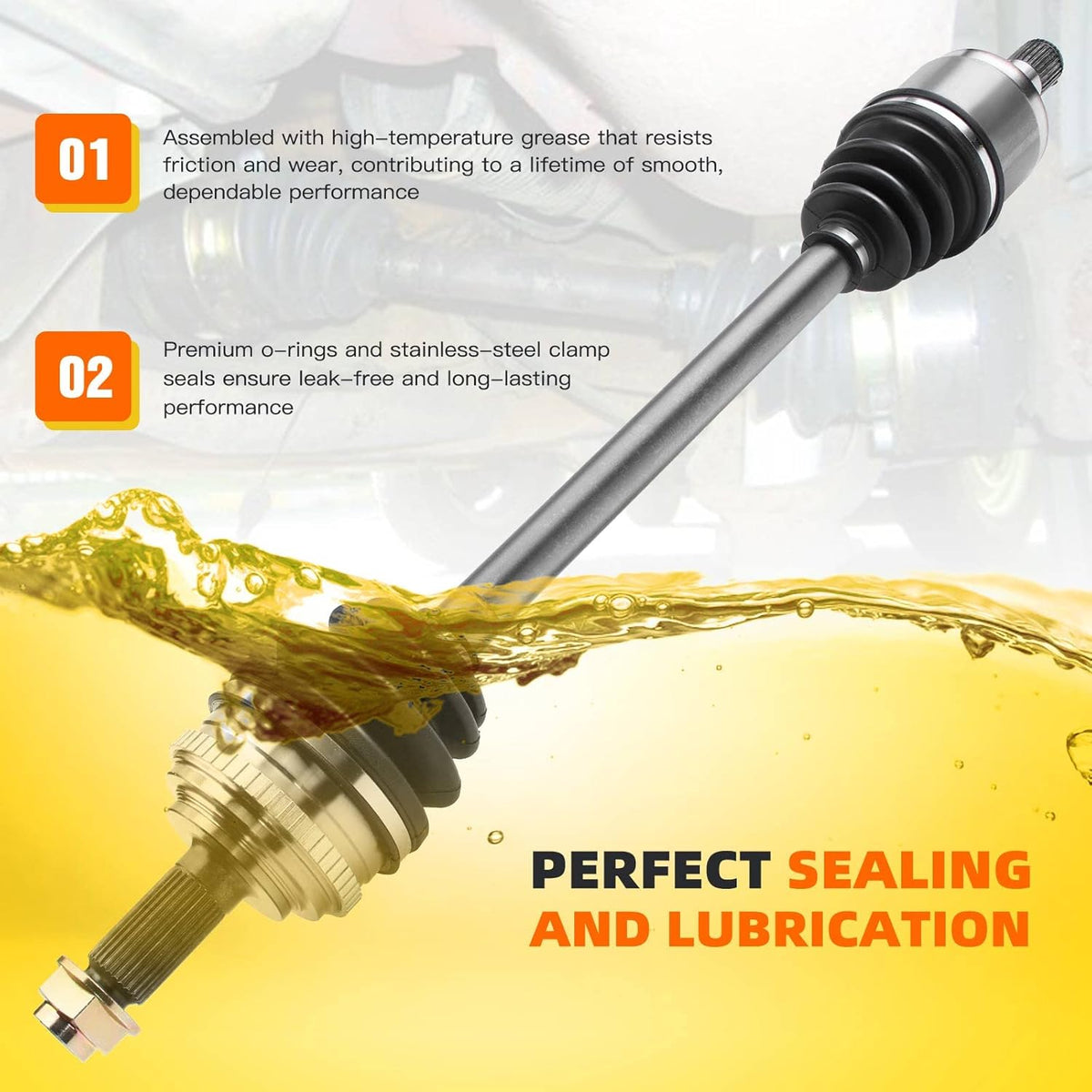 CV Axle Drive Shaft Assembly Front Left Driver Side Pack of 2 F9227