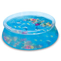 8-Foot Round Transparent Above Ground Pool with Goggles V13649