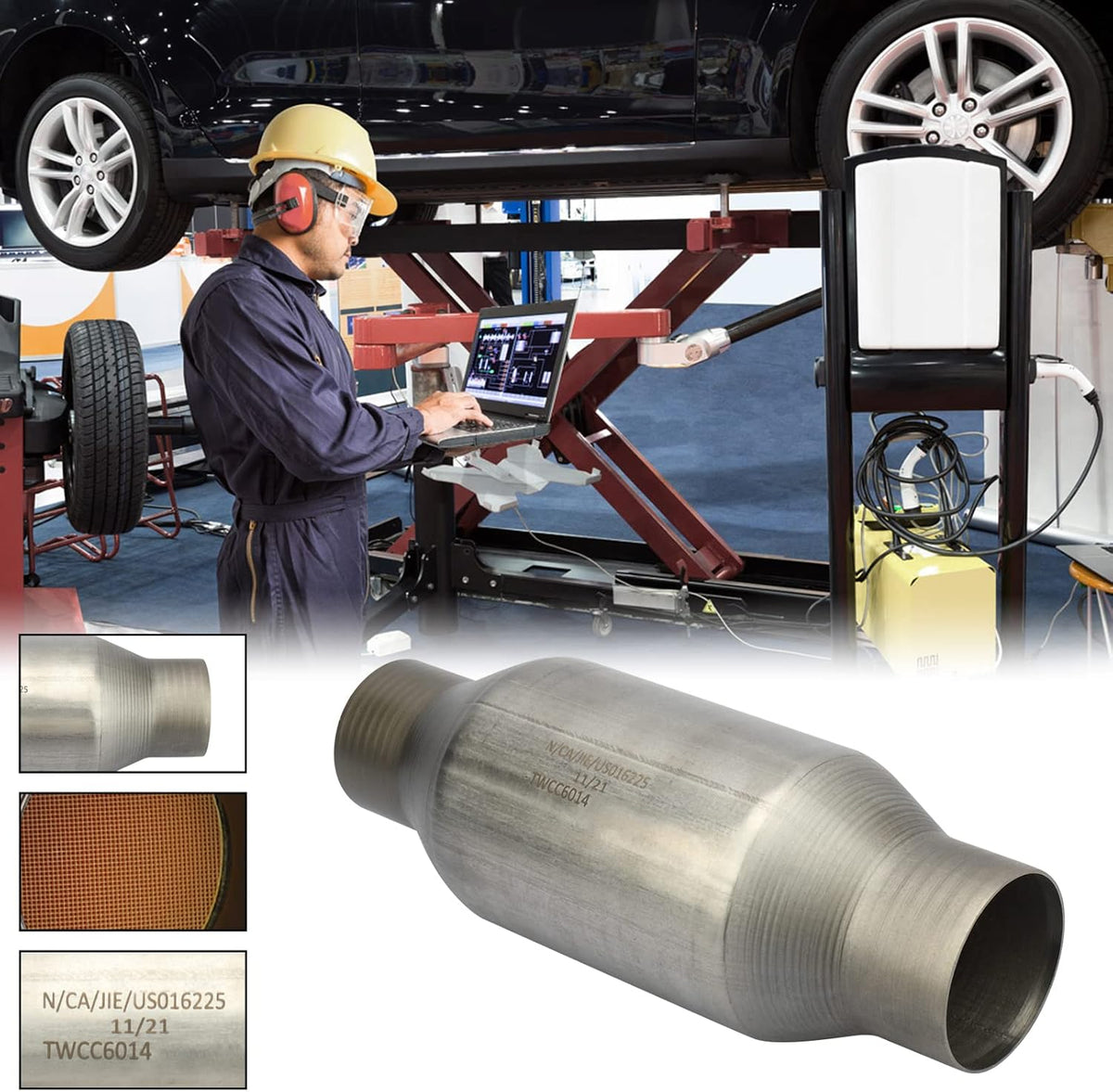 Universal Catalytic Converter with Heat Shield G751
