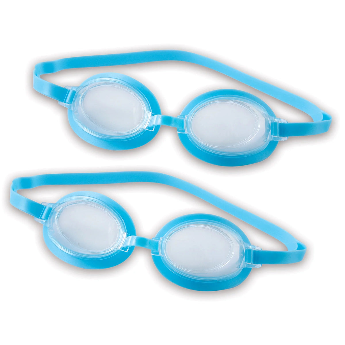 8-Foot Round Transparent Above Ground Pool with Goggles V13649