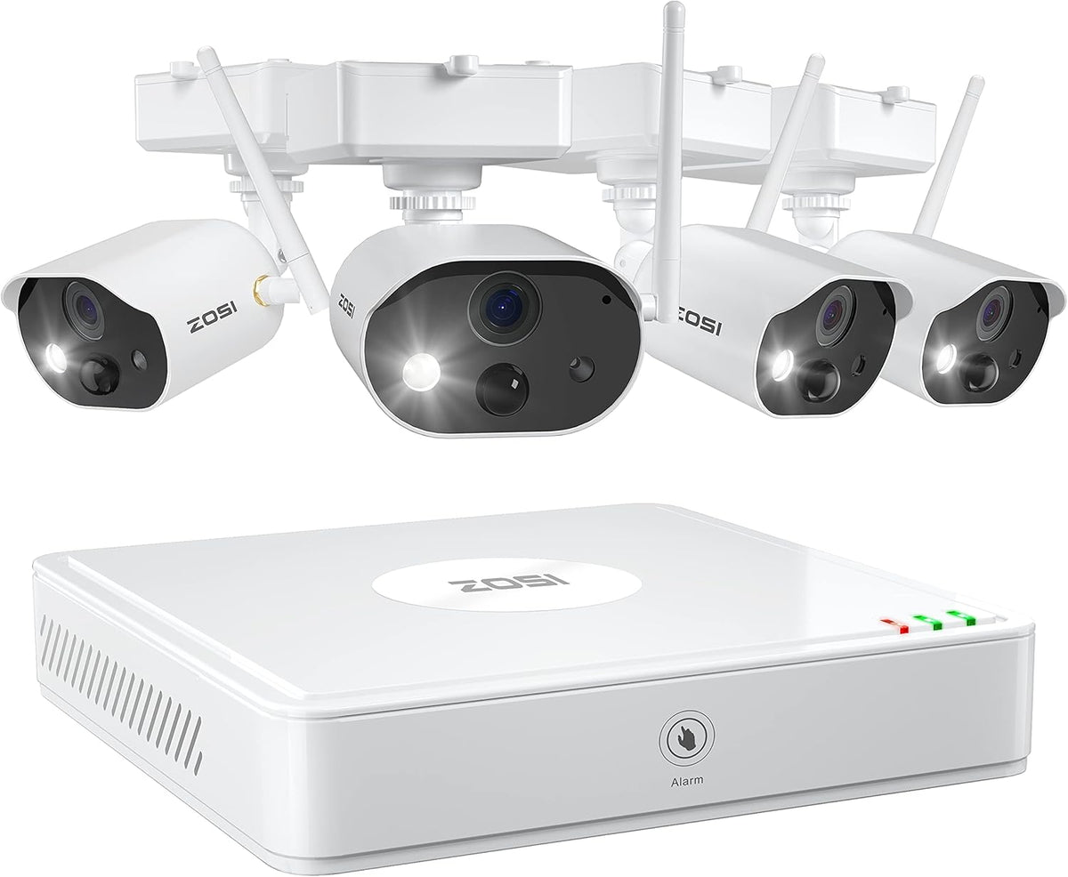4 Pack 1080P HD-TVI Weatherproof Bullet Security Cameras P6073