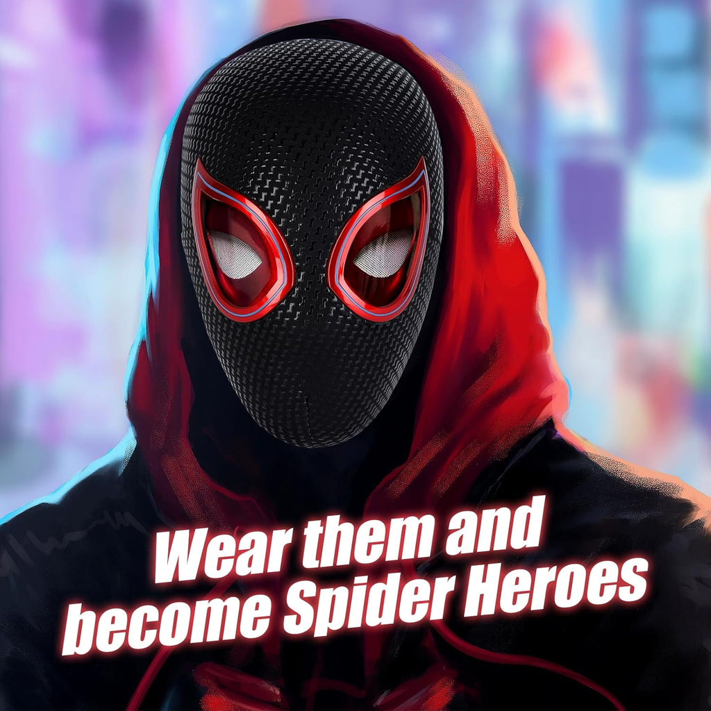 Spider Hero Mask Toy with Moving Eyes Remote Control Y253042