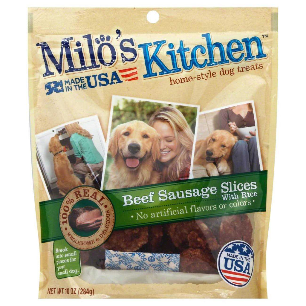 Beef Sausage Slices with Rice Dog Treats O348286