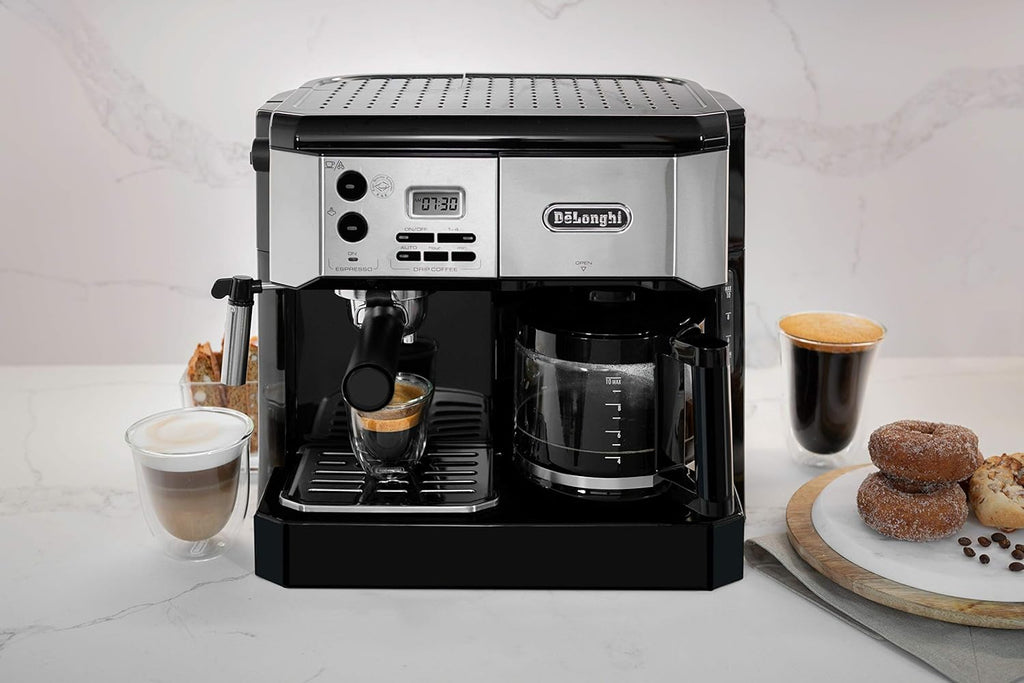 All-in-One Combination Espresso Machine with Milk Frother 10-Cup P733