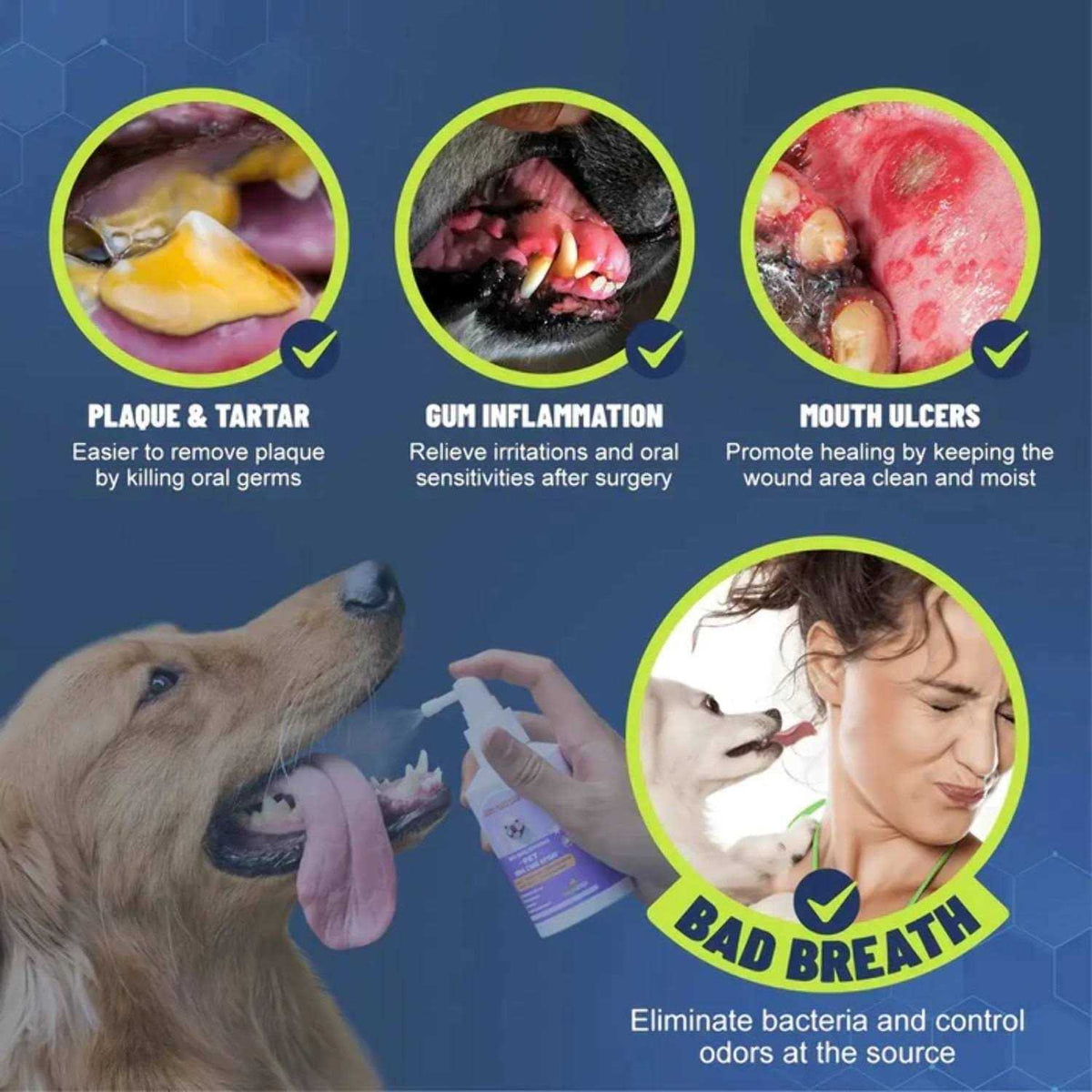 Dog Cat Oral Care Spray 5.1 Oz U88433