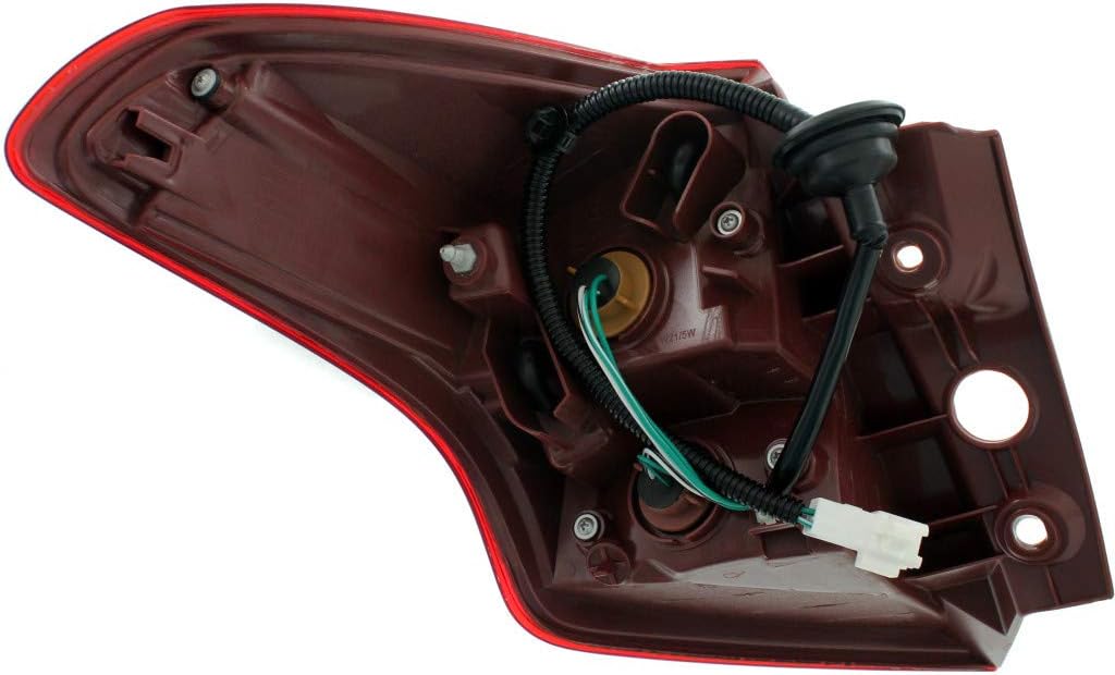 Outer Tail Light Assembly for Toyota RAV4 2013 2014 2015 Passenger Side Halogen X9047