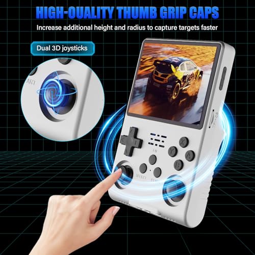 White Handheld Game Console 3.5-Inch IPS Screen 30000 Games 256G TF Card N903