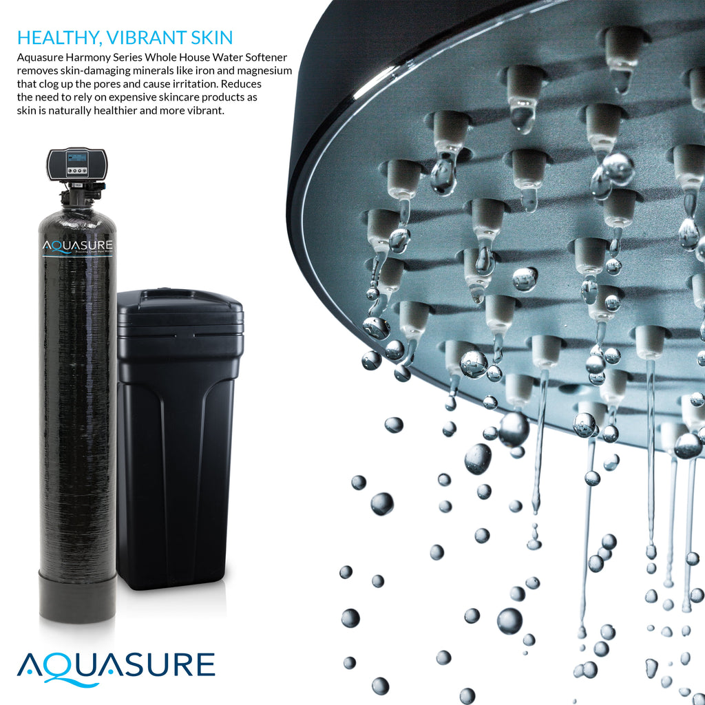 Whole House Water Softener Reverse Osmosis Drinking Water Filter Bundle (64,000 Grains) G256