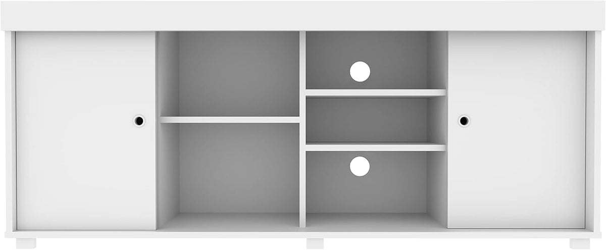 White TV Storage Entertainment Stand I60540