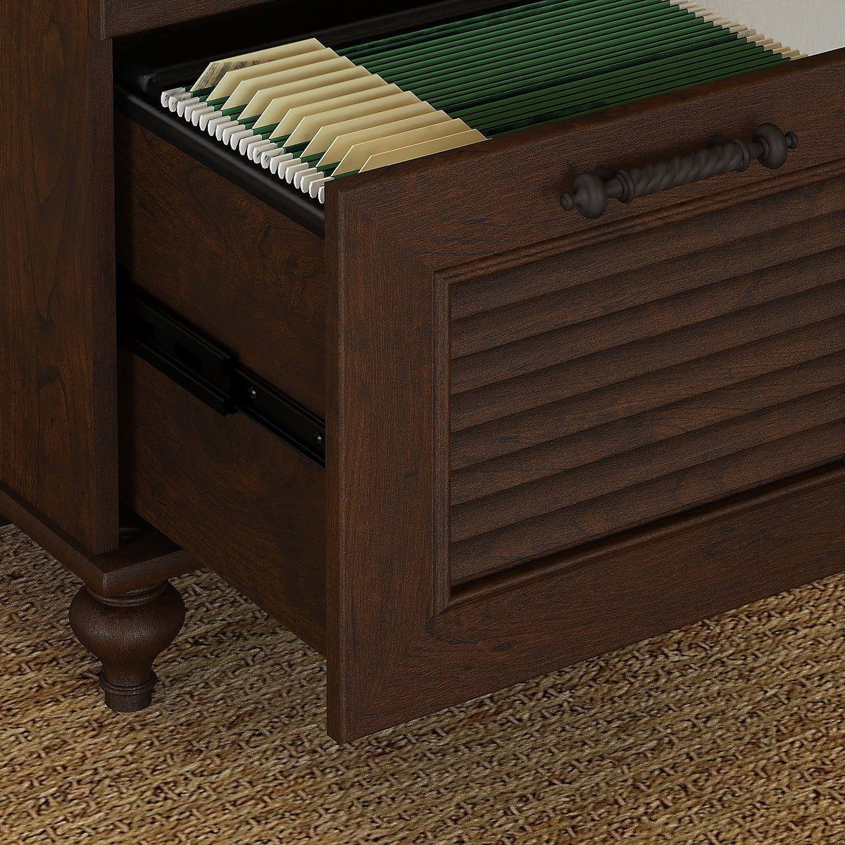 Coastal Cherry Double Pedestal Desk C97564