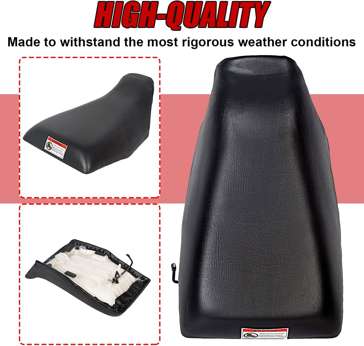 ATV Complete Seat Set Compatible with 1988-2000 Honda TRX300 T414621