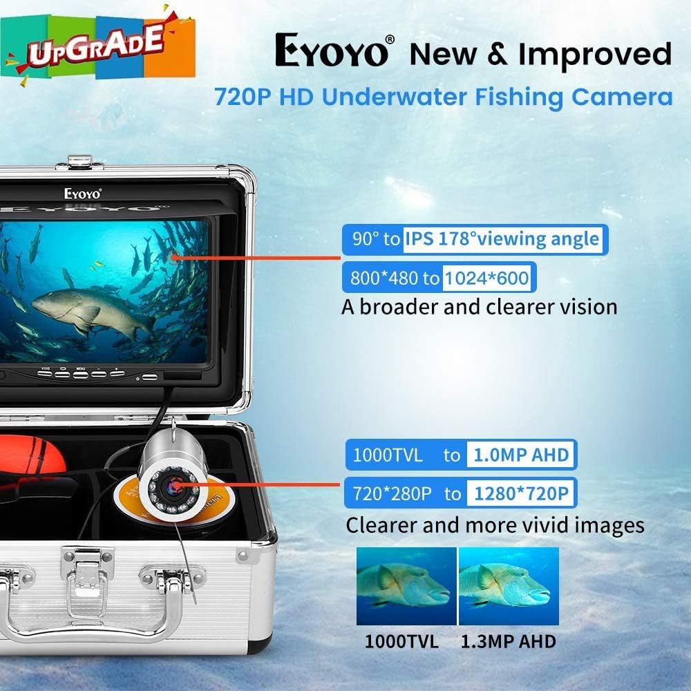 720P Underwater Fishing Camera with 7 inch Screen (15m) V359443