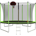 10FT Trampoline with Basketball Hoop and Ladder J2217