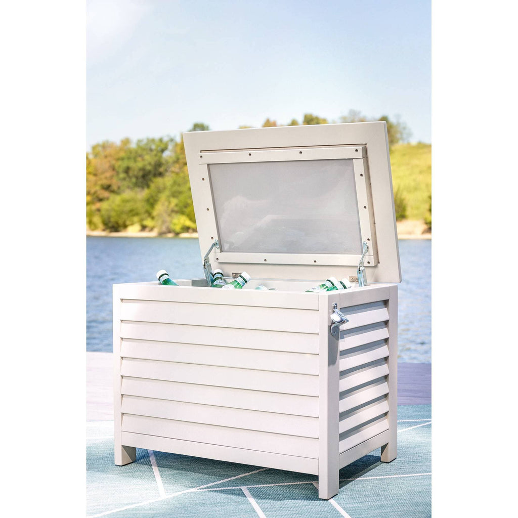 White Acacia Wood Cooler Q225