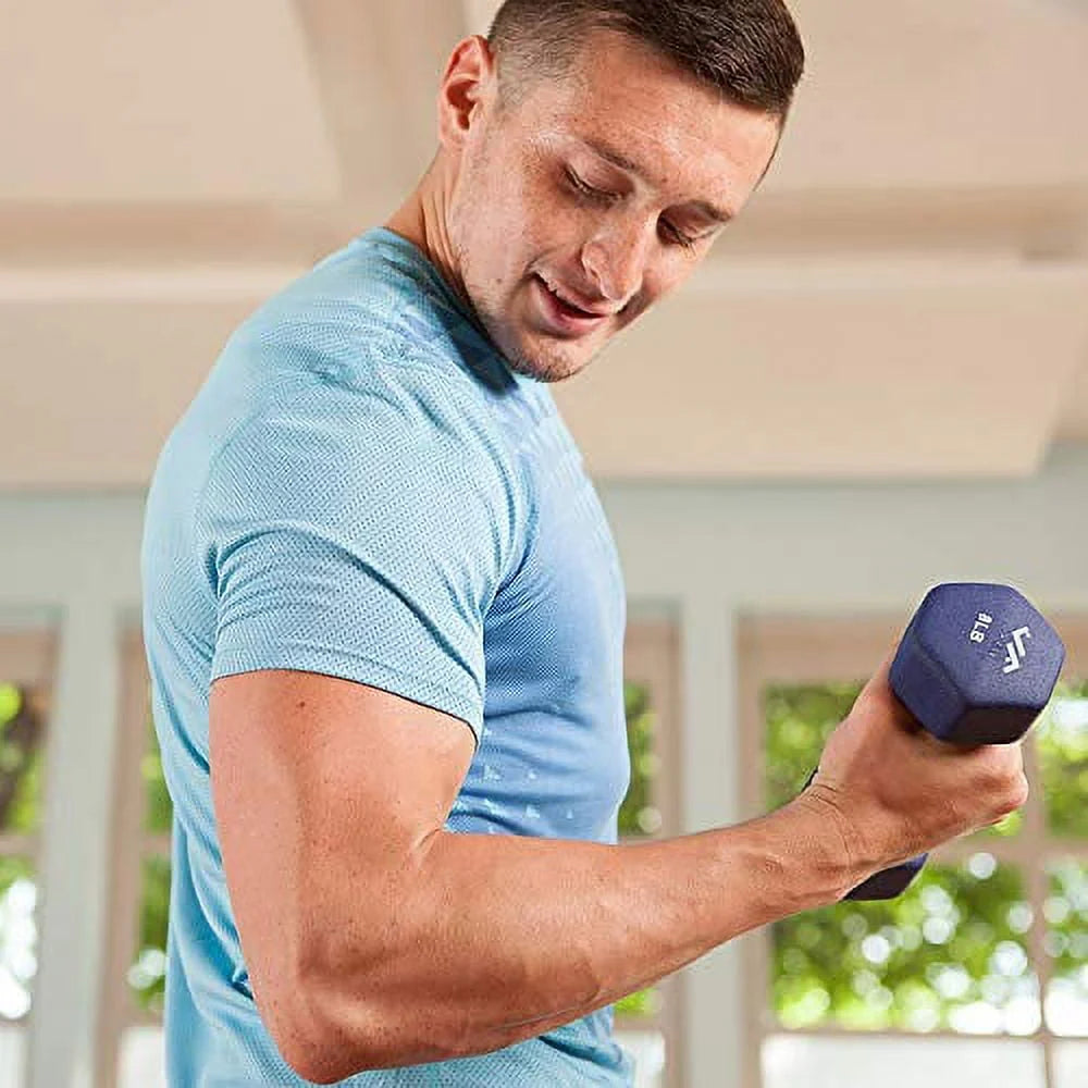 74 lb Dumbbell Set with Steel Stand A5674