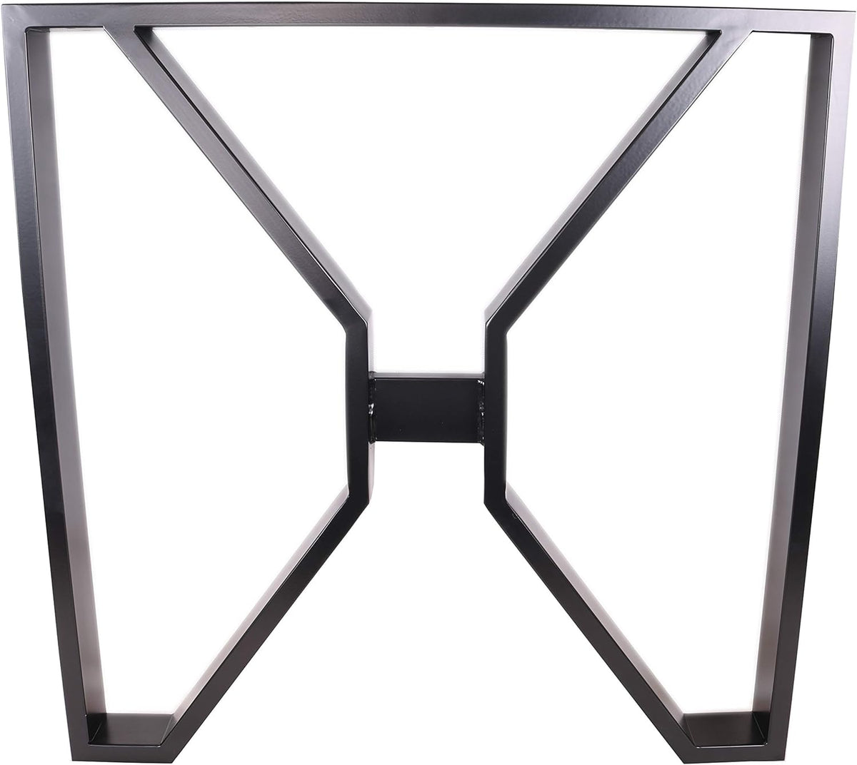 Black X-Shaped Steel Table Legs, Set of 2 U185527